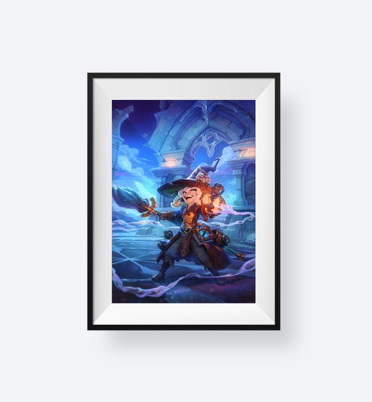 Magimons Black Framed Print